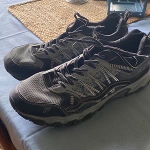 Fila running shoes size 13, grey and black. Used in good shape.